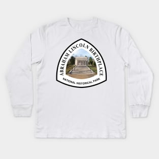 Abraham Lincoln Birthplace National Historical Park trail marker Kids Long Sleeve T-Shirt